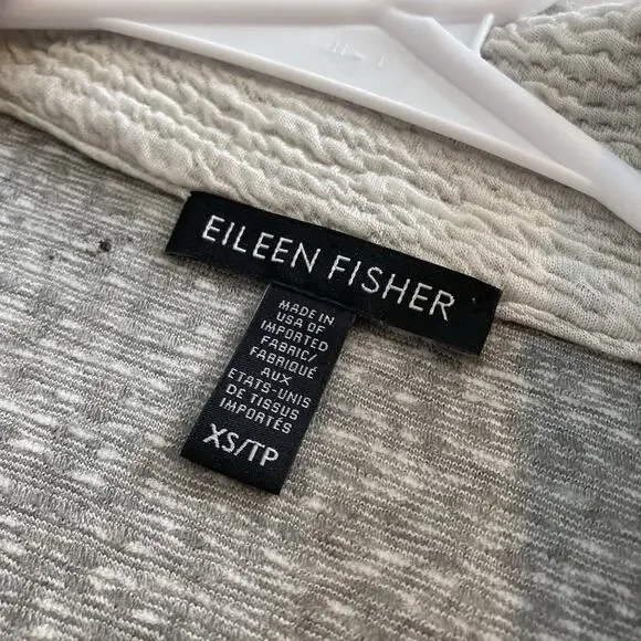 Eileen Fisher Women's Ivory Organic Linen Unstructured Blazer Size XS Oversized - Picture 5 of 12